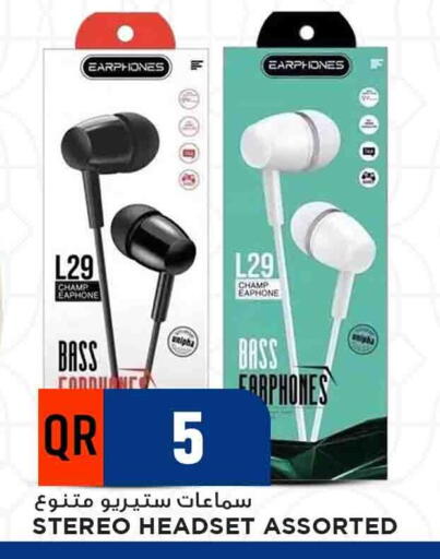 Earphone available at Marza Hypermarket in Qatar - Al Rayyan