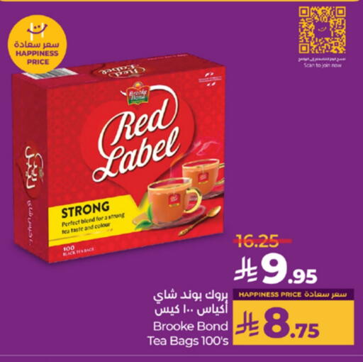 RED LABEL Tea Bags available at LULU Hypermarket in KSA, Saudi Arabia, Saudi - Yanbu