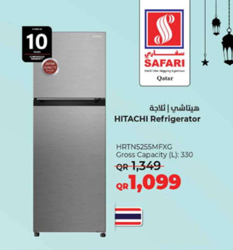HITACHI Refrigerator available at Safari Hypermarket in Qatar - Al Khor