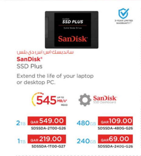 SANDISK Flash Drive available at Safari Hypermarket in Qatar - Al Khor