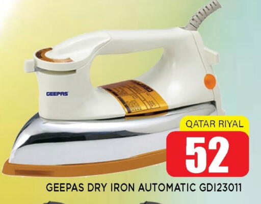GEEPAS Ironbox available at Shop n Smile Hypermarket in Qatar - Al Shamal