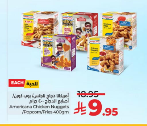 AMERICANA Chicken Fingers available at LULU Hypermarket in KSA, Saudi Arabia, Saudi - Tabuk