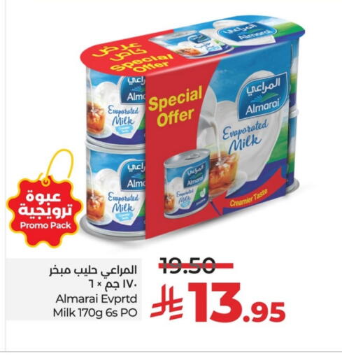 ALMARAI Evaporated Milk available at LULU Hypermarket in KSA, Saudi Arabia, Saudi - Al Khobar