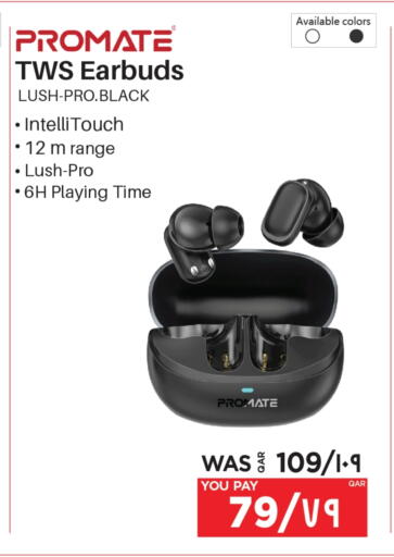 PROMATE Earphone available at Emax  in Qatar - Al Shamal
