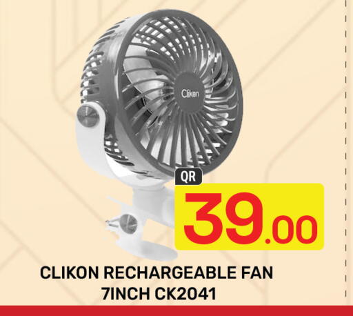 CLIKON Fan available at Majlis Hypermarket in Qatar - Doha
