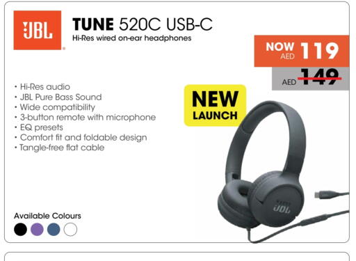 JBL Earphone available at Nesto Hypermarket in UAE - Fujairah