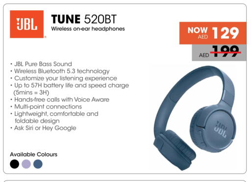JBL Earphone available at Nesto Hypermarket in UAE - Fujairah