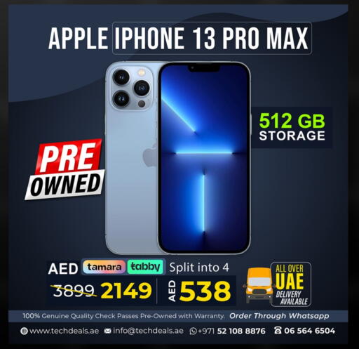 APPLE iPhone 13 available at TechDeals Electronics Trading in UAE - Fujairah