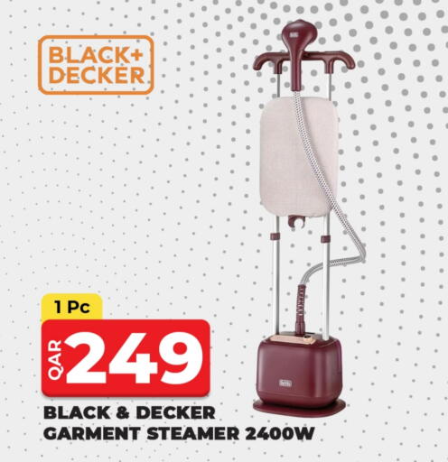 BLACK+DECKER Garment Steamer available at Rawabi Hypermarket in Qatar - Al-Shahaniya