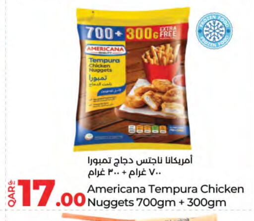 AMERICANA Chicken Nuggets available at LuLu Hypermarket in Qatar - Al-Shahaniya
