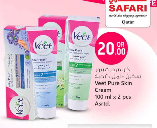 VEET Hair Remover Cream available at Safari Hypermarket in Qatar - Al-Shahaniya