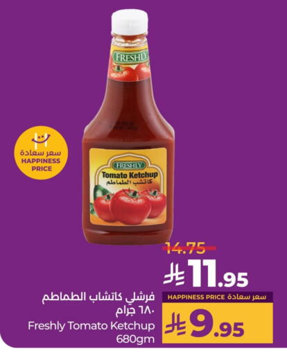 FRESHLY Tomato Ketchup available at LULU Hypermarket in KSA, Saudi Arabia, Saudi - Saihat