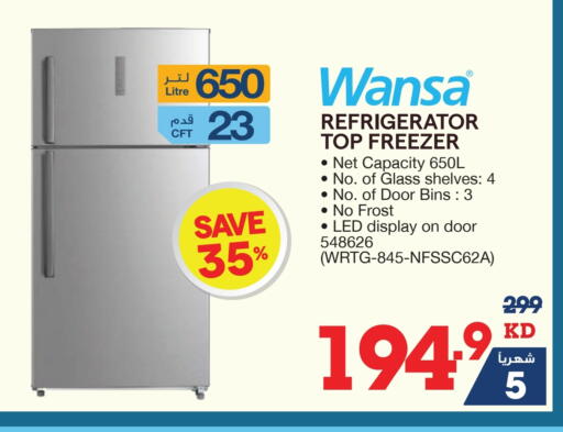 WANSA Refrigerator available at X-Cite in Kuwait - Ahmadi Governorate