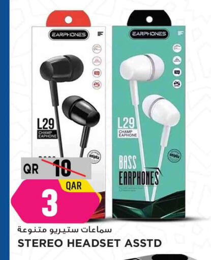 Earphone available at Marza Hypermarket in Qatar - Al Wakra