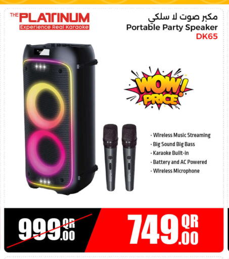 PLATINUM Speaker available at Jumbo Electronics in Qatar - Al-Shahaniya