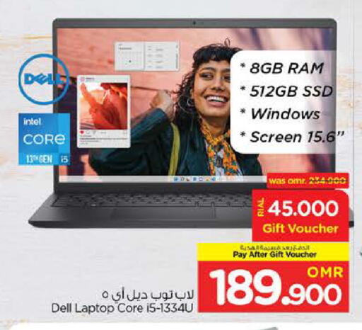 DELL Laptop available at Nesto Hyper Market   in Oman - Sohar