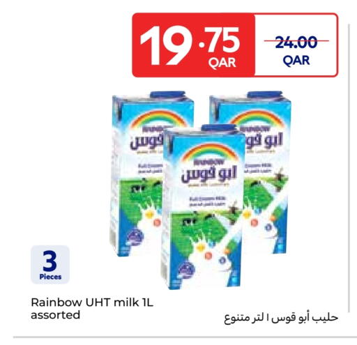 RAINBOW Long Life / UHT Milk available at Carrefour in Qatar - Al-Shahaniya