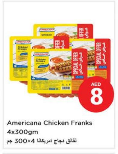 AMERICANA Chicken Franks available at Nesto Hypermarket in UAE - Fujairah