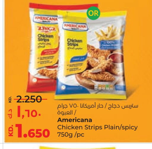 AMERICANA Chicken Strips available at Lulu Hypermarket  in Kuwait - Jahra Governorate
