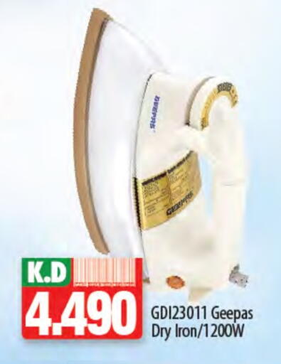 GEEPAS Ironbox available at Mango Hypermarket  in Kuwait - Jahra Governorate