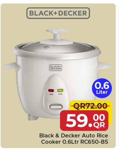 BLACK+DECKER Rice Cooker available at Family Food Centre in Qatar - Al Khor