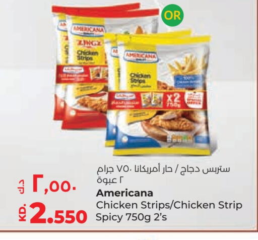 AMERICANA Chicken Strips available at Lulu Hypermarket  in Kuwait - Jahra Governorate