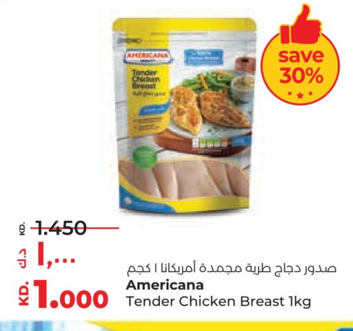 AMERICANA Chicken Breast available at Lulu Hypermarket  in Kuwait - Kuwait City