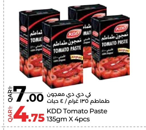 KDD Tomato Paste available at LuLu Hypermarket in Qatar - Al Rayyan