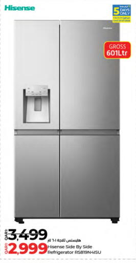 HISENSE Refrigerator available at LuLu Hypermarket in Qatar - Al Daayen