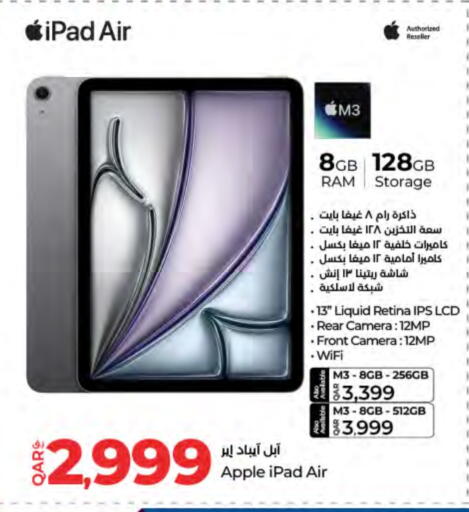 APPLE iPad available at LuLu Hypermarket in Qatar - Doha