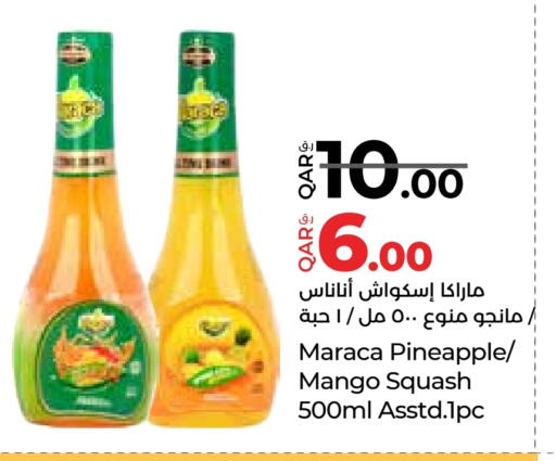 Pineapple Mango Squash available at LuLu Hypermarket in Qatar - Al Khor