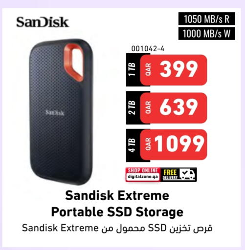 سانديسك ذاكرة فلاش available at ديجيتال زون للتجارة in قطر - الشحانية