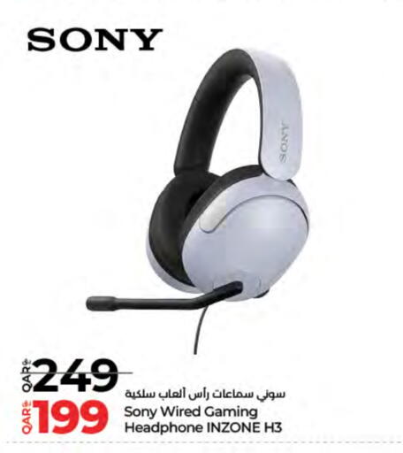 SONY Earphone available at LuLu Hypermarket in Qatar - Al Shamal