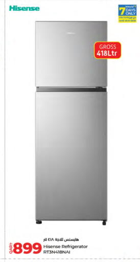 HISENSE Refrigerator available at LuLu Hypermarket in Qatar - Al Daayen