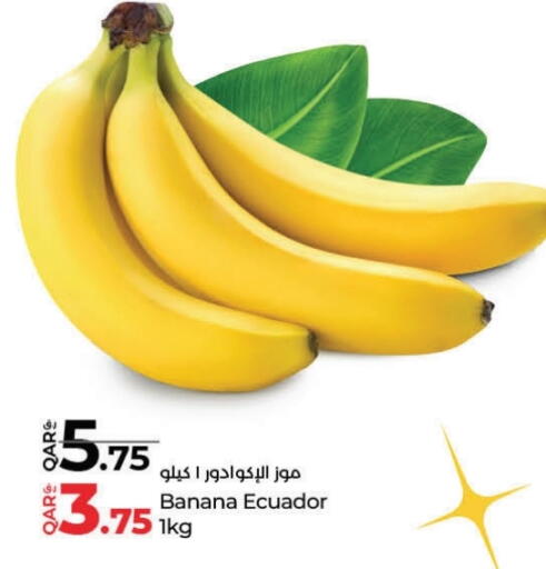 Banana from Ecuador available at LuLu Hypermarket in Qatar - Al Wakra