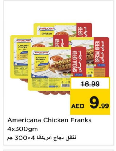 AMERICANA Chicken Franks available at Nesto Hypermarket in UAE - Sharjah / Ajman