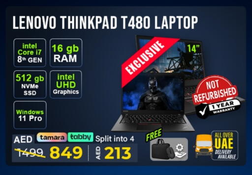 LENOVO Laptop available at TechDeals Electronics Trading in UAE - Abu Dhabi