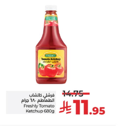 FRESHLY Tomato Ketchup available at LULU Hypermarket in KSA, Saudi Arabia, Saudi - Yanbu