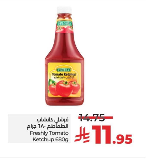FRESHLY Tomato Ketchup available at LULU Hypermarket in KSA, Saudi Arabia, Saudi - Qatif