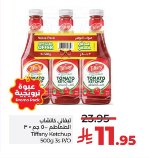 TIFFANY Tomato Ketchup available at LULU Hypermarket in KSA, Saudi Arabia, Saudi - Yanbu