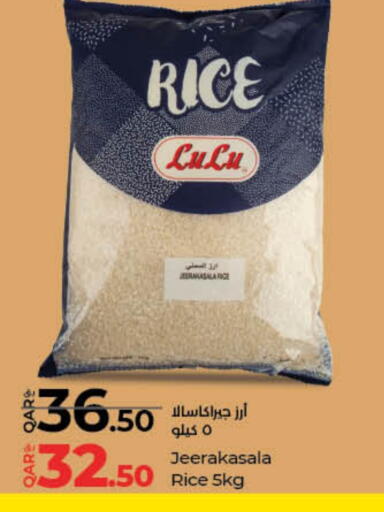 LULU Jeerakasala Rice available at LuLu Hypermarket in Qatar - Doha