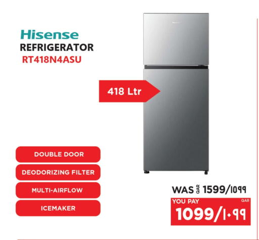 HISENSE Refrigerator available at Emax  in Qatar - Al Daayen