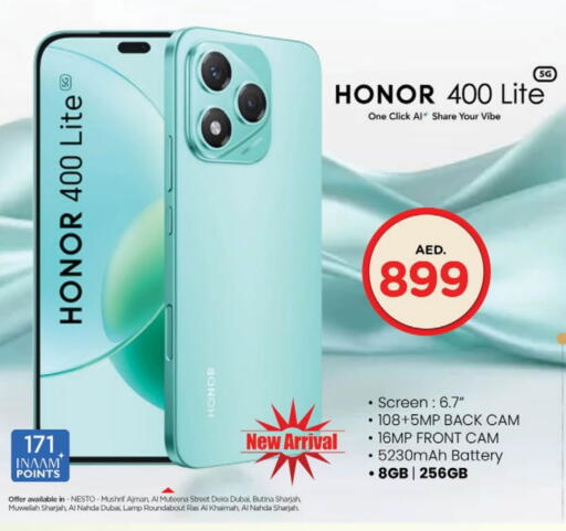 HONOR available at Nesto Hypermarket in UAE - Dubai