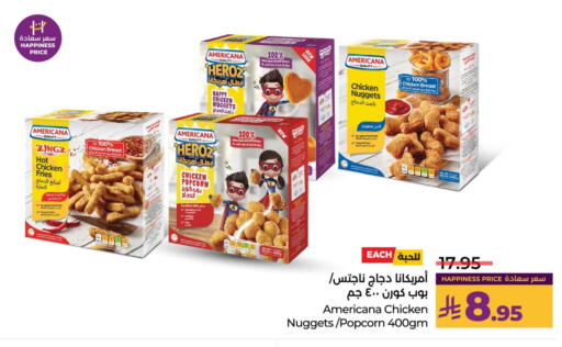AMERICANA Chicken Nuggets available at LULU Hypermarket in KSA, Saudi Arabia, Saudi - Jubail