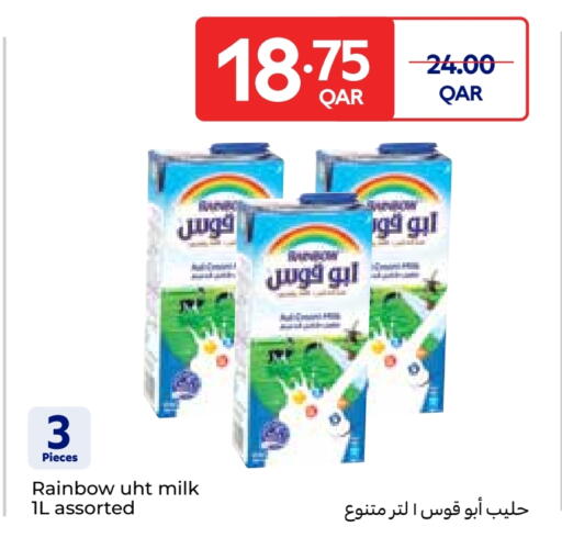 RAINBOW Long Life / UHT Milk available at Carrefour in Qatar - Al Rayyan
