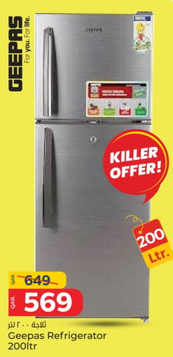 GEEPAS Refrigerator available at Paris Hypermarket in Qatar - Al Khor