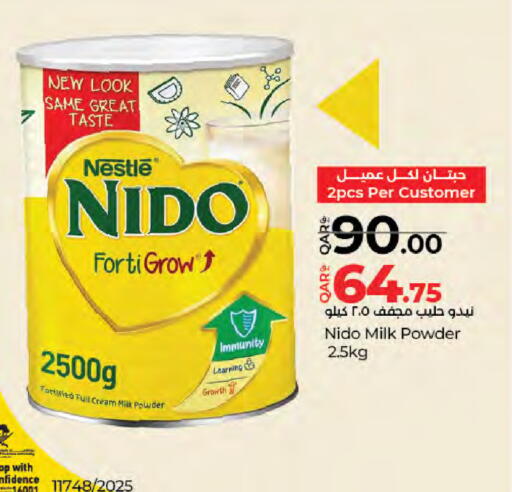 NIDO Milk Powder available at LuLu Hypermarket in Qatar - Al Shamal