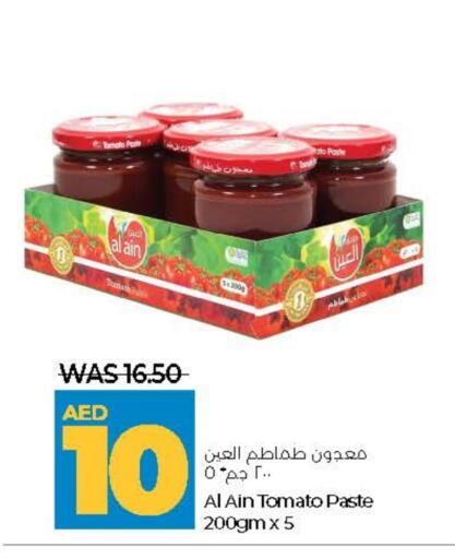 AL AIN Tomato Paste available at Lulu Hypermarket in UAE - Al Ain