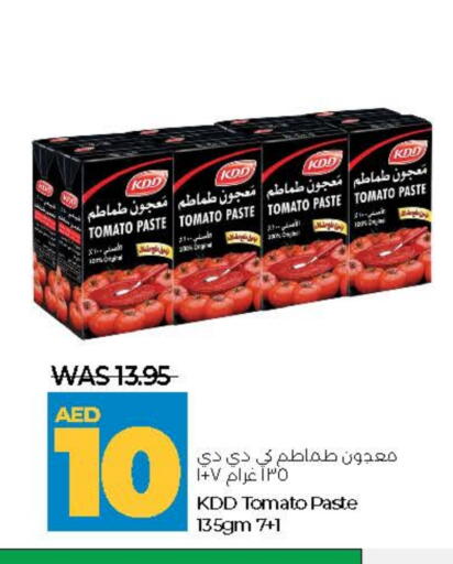 KDD Tomato Paste available at Lulu Hypermarket in UAE - Abu Dhabi