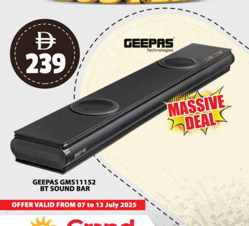 Accessories - Electronics in Grand Hyper Market, UAE Offers - United Arab Emirates GEEPAS Speaker available at Grand Hyper Market in UAE - Dubai